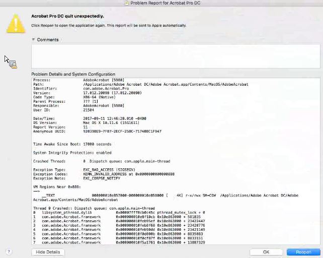 Adobe Acrobat 8 Professional Troubleshooting Mac Osx Sierra